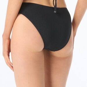 Michael Michael Kors Women's Solid Full Coverage Bikini Bottoms - Black